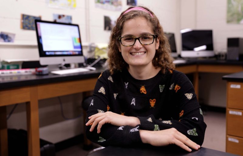 Arianna Krinos in lab