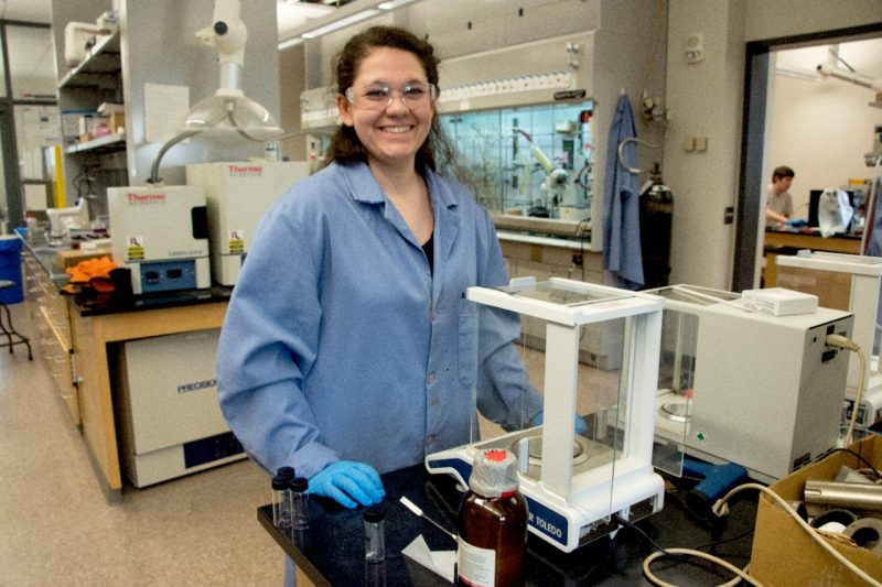 Ann Marie May in lab