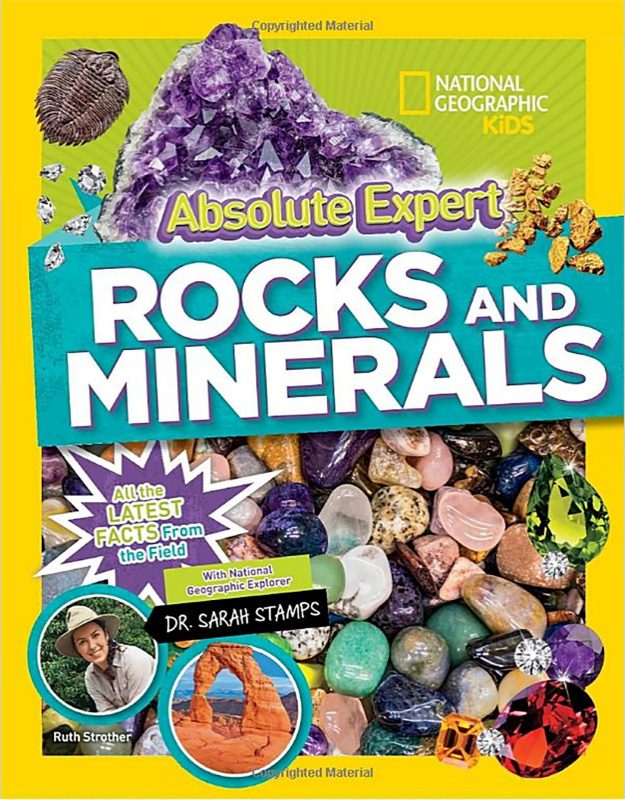 Absolute Expert: Rocks and Minerals book cover with rocks and gemstones